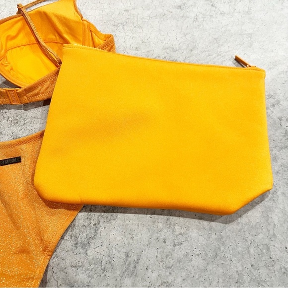 Triangl saria Orange sparkle Large Top / Medium Bottom Bikini Swimsuit Set - Picture 9 of 10